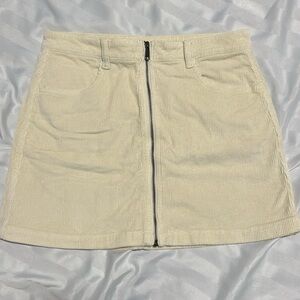 American eagle corduroy cream skirt